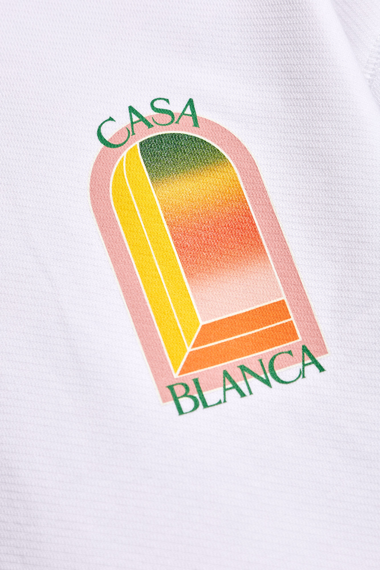 White Hoodie with logo print Casablanca